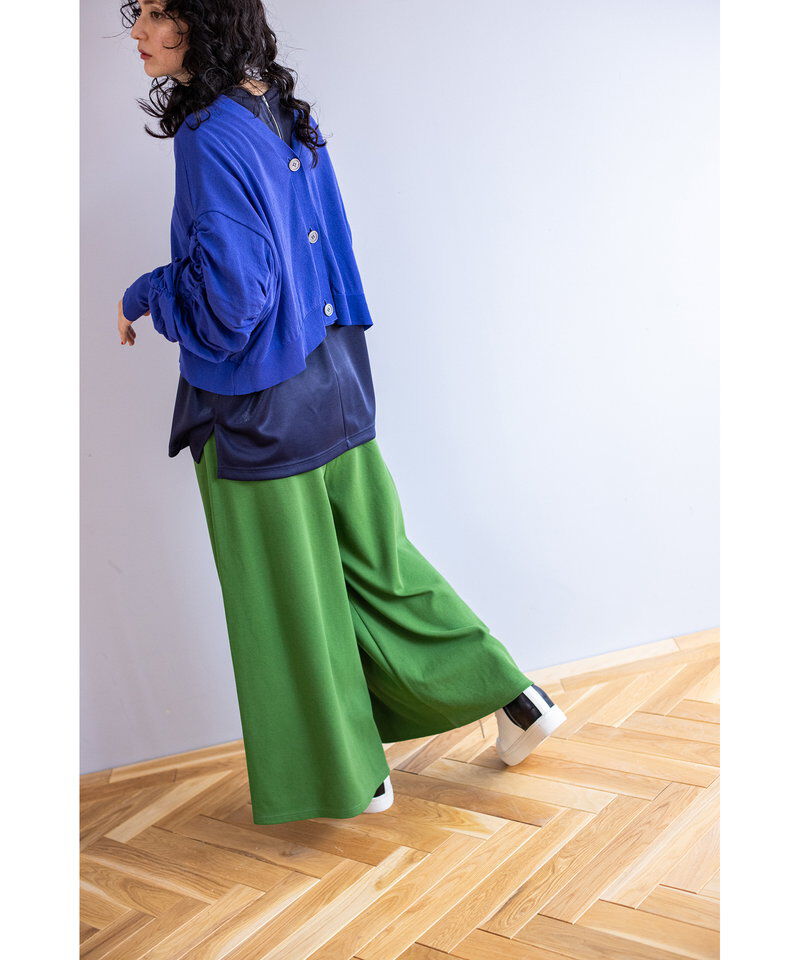  「2WAYギャザースリーブニットカーディガン」|カーディガン|