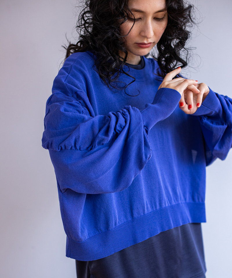  「2WAYギャザースリーブニットカーディガン」|カーディガン|