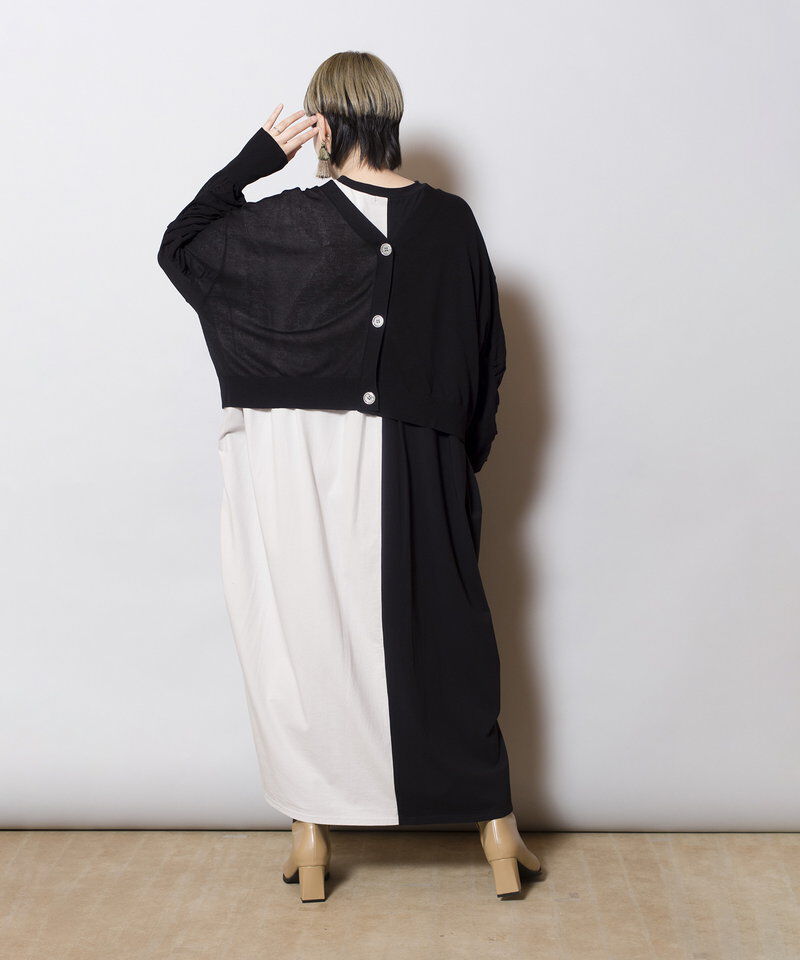  「2WAYギャザースリーブニットカーディガン」|カーディガン|