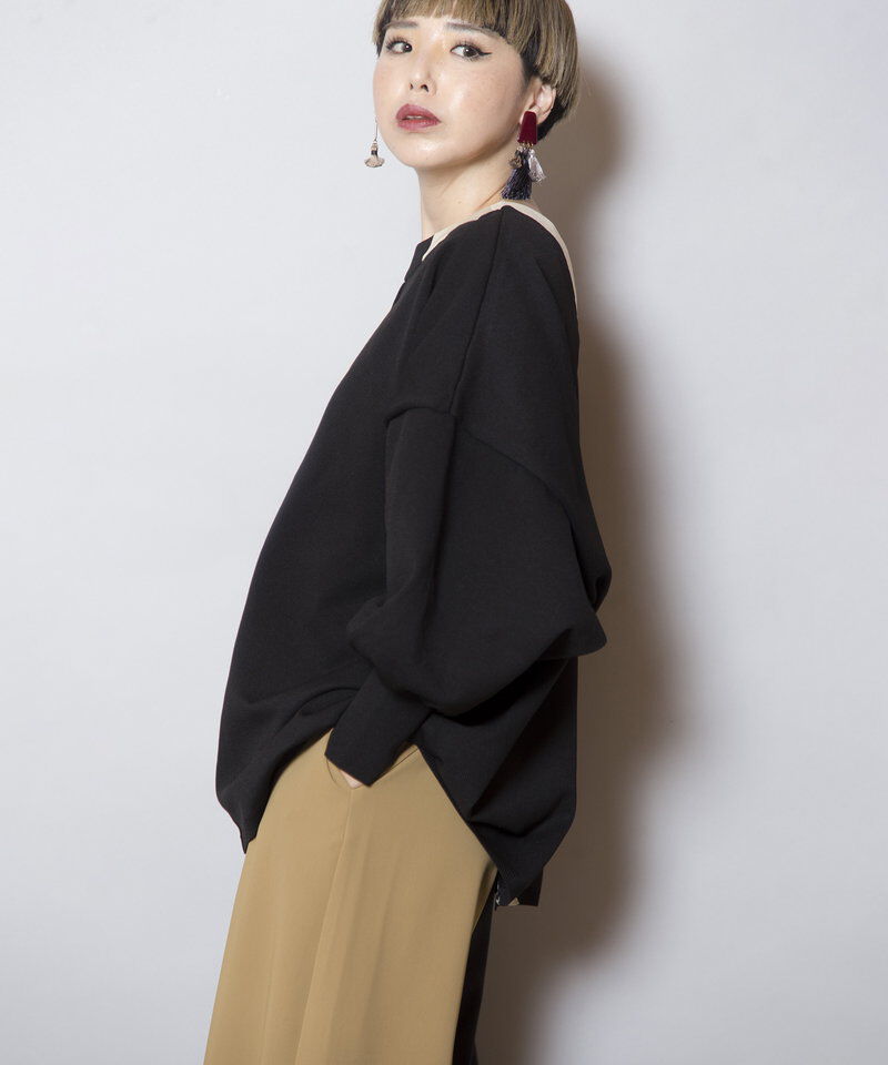  「2WAY配色ニットカーディガン」|ニット・セーター|