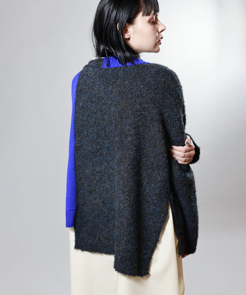  「2WAY配色ニットカーディガン」|ニット・セーター|