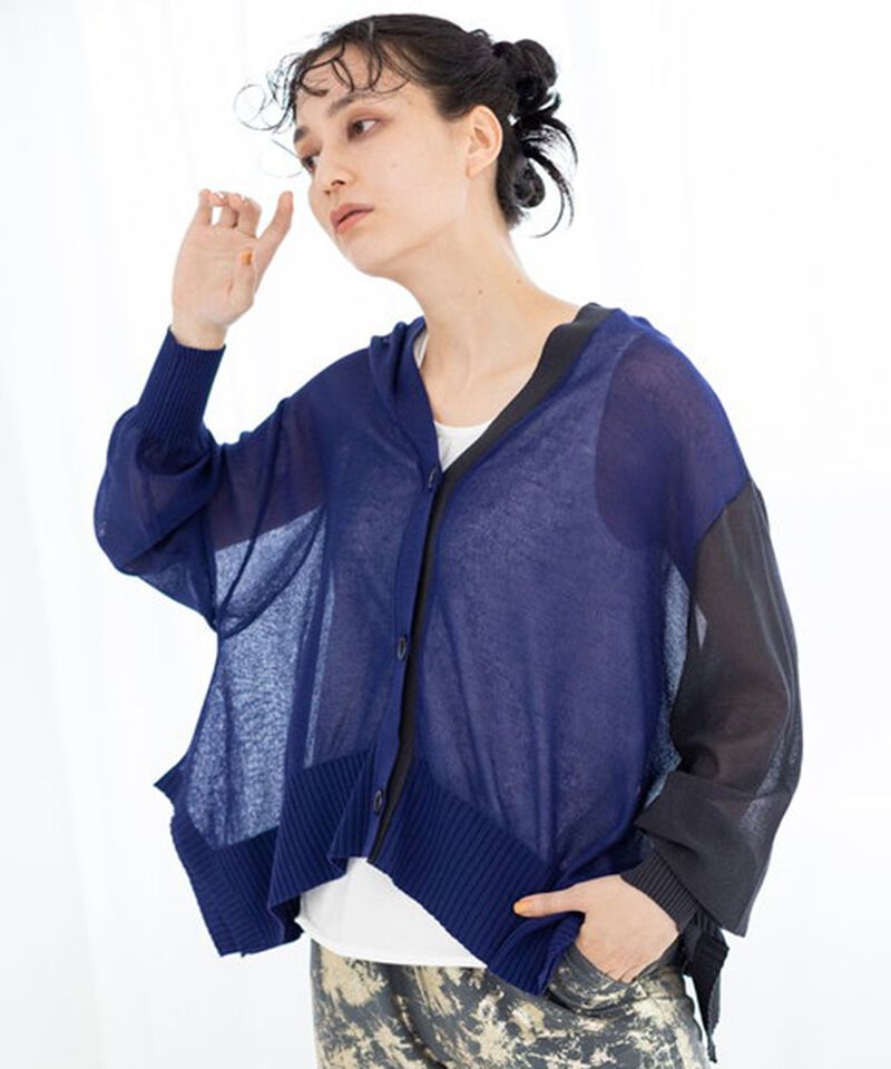  「2WAYニットプルオーバー」|ニット・セーター|NAVY