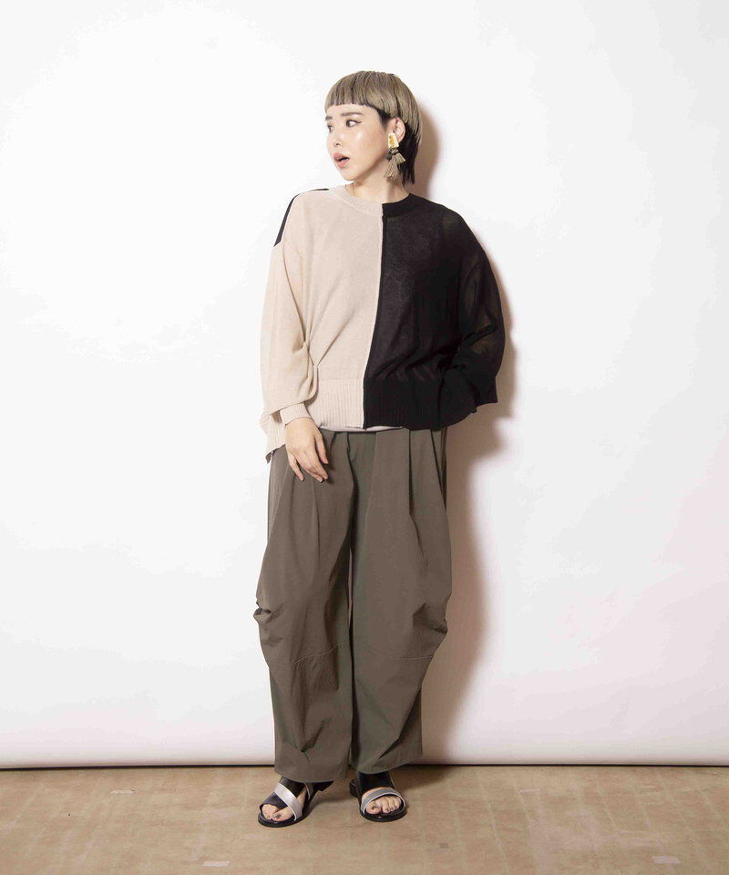  「サイドタックコクーンパンツ」|その他|