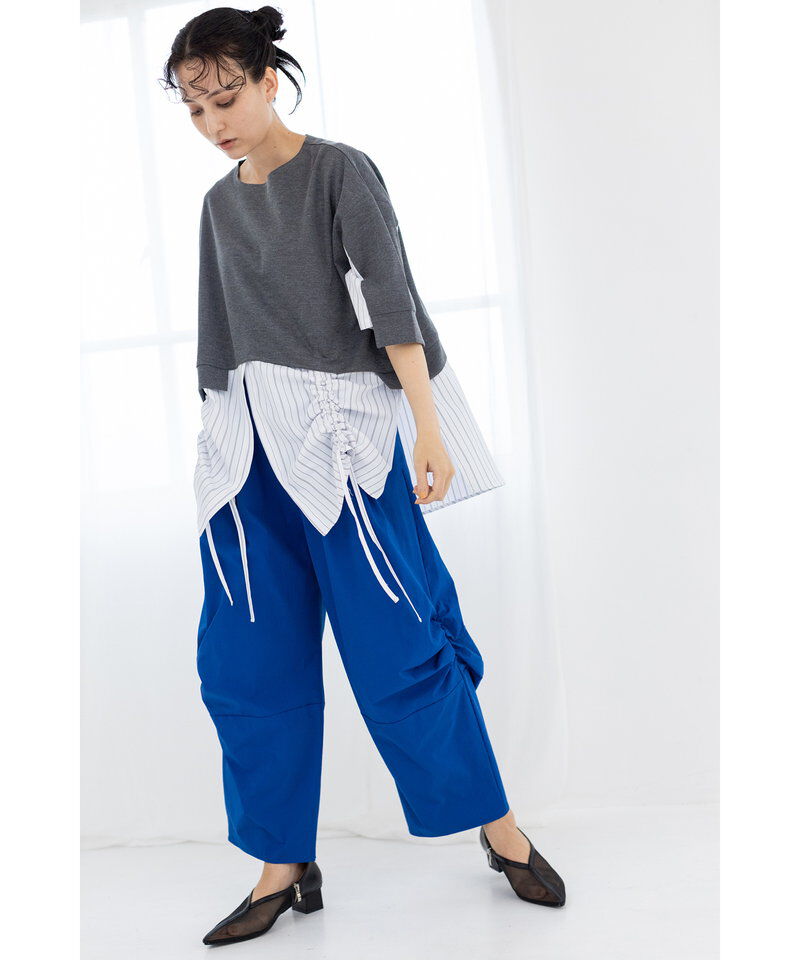  「サイドタックコクーンパンツ」|その他|