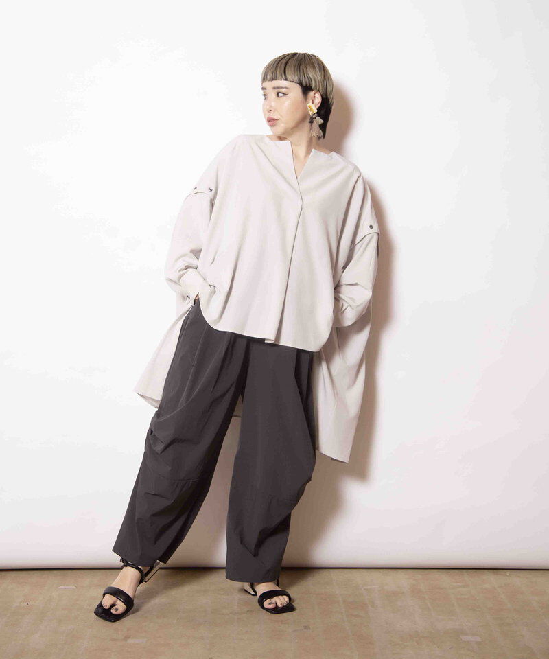  「サイドタックコクーンパンツ」|その他|