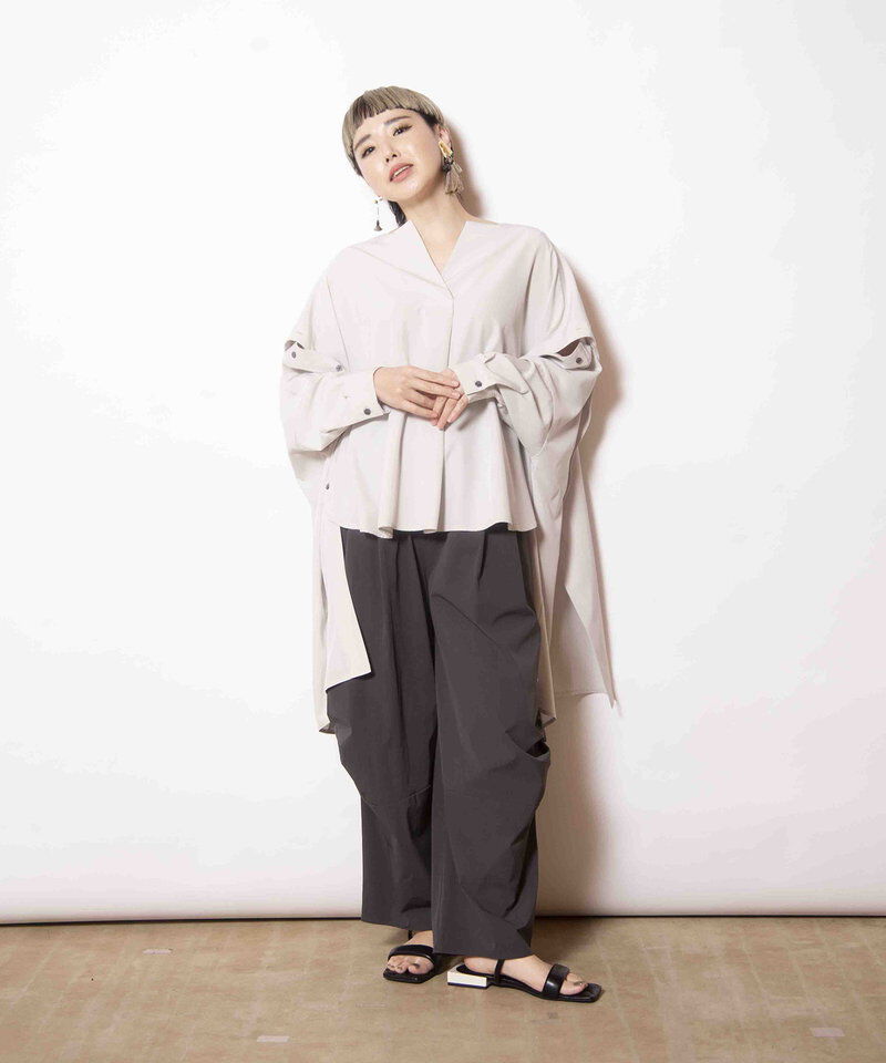  「サイドタックコクーンパンツ」|その他|