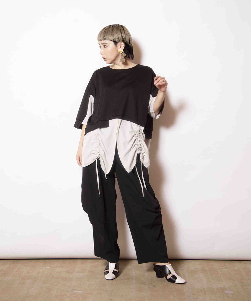  「サイドタックコクーンパンツ」|その他|