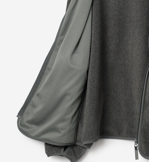 DANTON「DANTON | ポーラテックフリース Vネックジャケット MEN」|ノーカラージャケット|