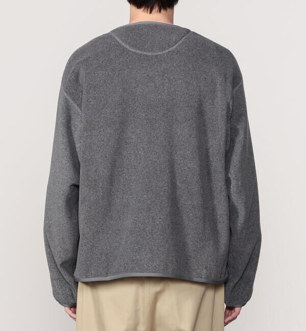 DANTON「DANTON | ポーラテックフリース Vネックジャケット MEN」|ノーカラージャケット|