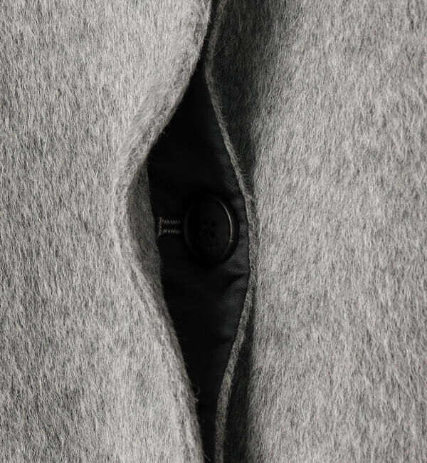  「eunoia | ラウンドカラー ロングコート WOMEN」|ステンカラーコート|