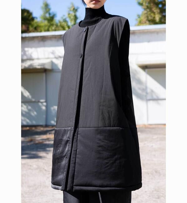  「eunoia | 中綿 ロングベスト WOMEN」|その他|