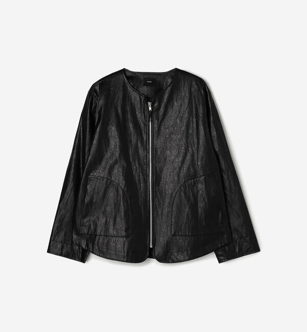  「eunoia | フェイクレザー ジャケット WOMEN」|その他|