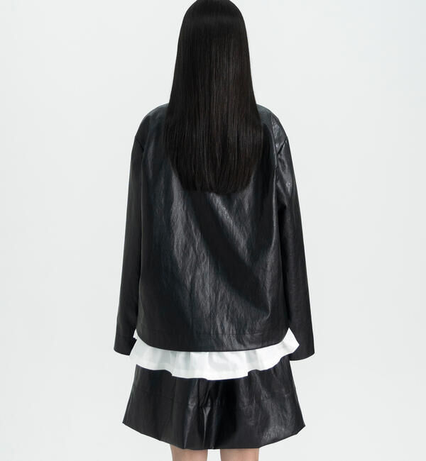  「eunoia | フェイクレザー ジャケット WOMEN」|その他|