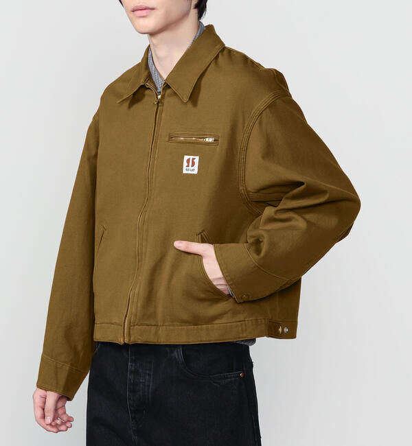  「SCYE BASICS | 〈別注〉 ストレッチコットンダックショートジャケット MEN」|ブルゾン・スタジャン|