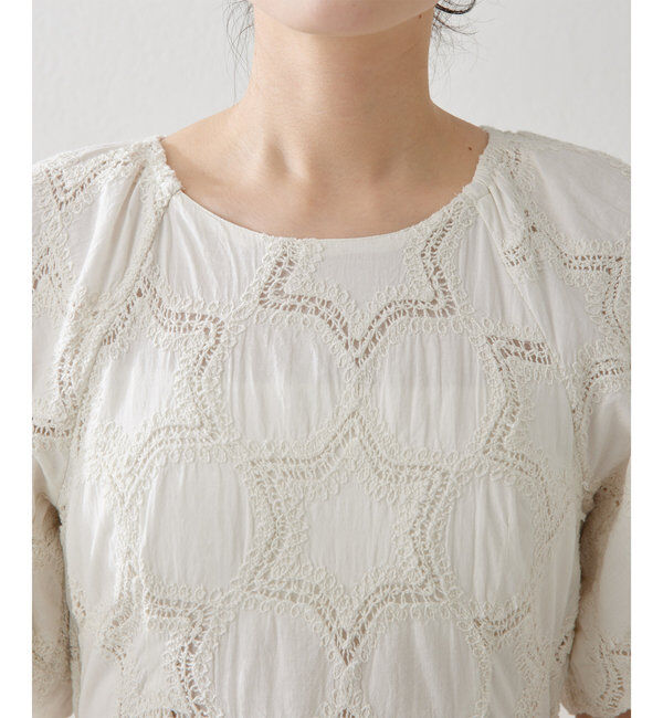  「エンブロイダリーパフワンピース」|ワンピース|