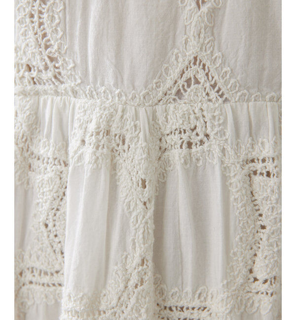  「エンブロイダリーパフワンピース」|ワンピース|