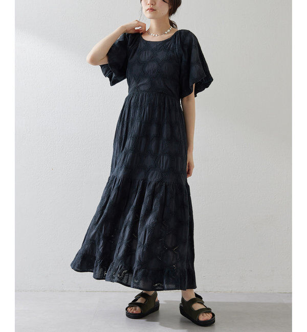  「エンブロイダリーパフワンピース」|ワンピース|