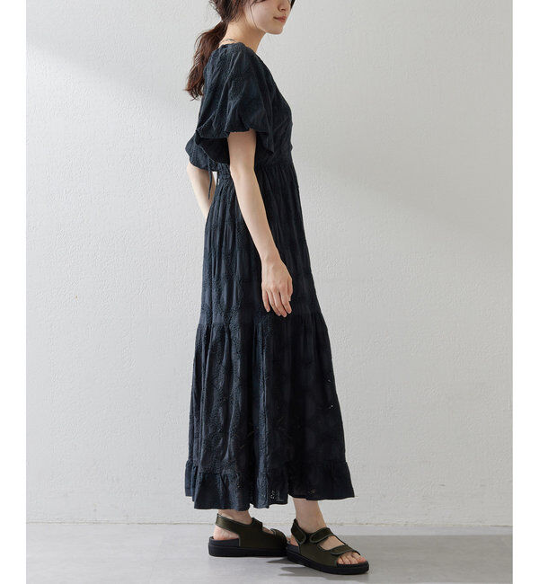  「エンブロイダリーパフワンピース」|ワンピース|