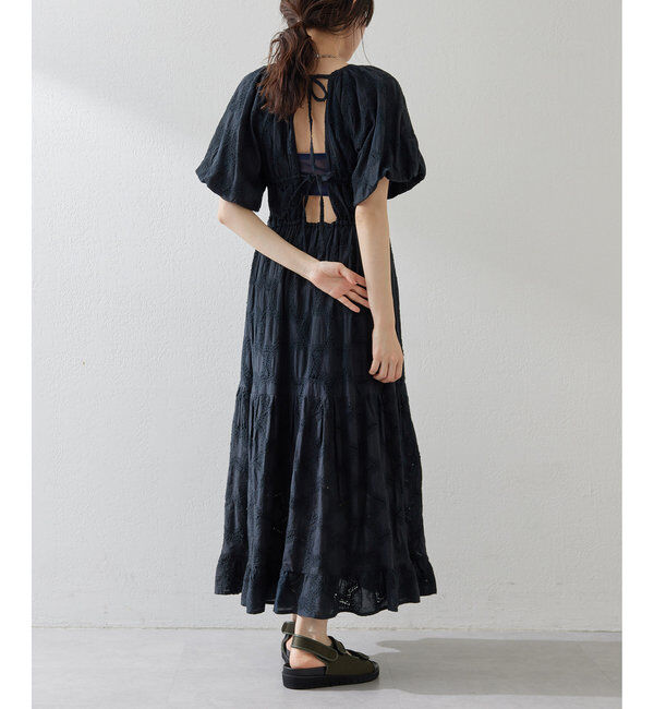  「エンブロイダリーパフワンピース」|ワンピース|