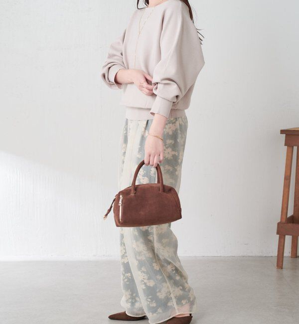  「シアーレイヤードフラワー柄パンツ」|チノ|