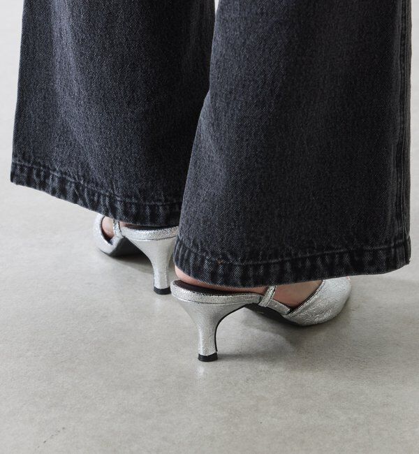  「【PAPILLONNER/パピヨネ】メタリックラウンドサンダル」|その他|