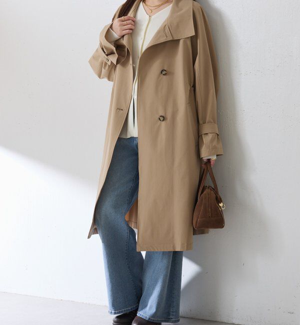  「【手洗いできる/撥水/軽量/ストレッチ】撥水スタンドネックコート」|その他|