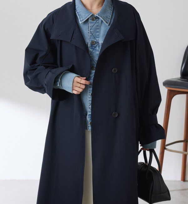  「【手洗いできる/撥水/軽量/ストレッチ】撥水スタンドネックコート」|その他|