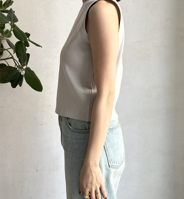  「【WEB限定】ニットタンク＋ジップカーデセット 」|カーディガン|