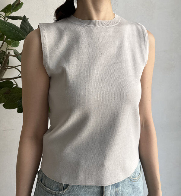  「【WEB限定】ニットタンク＋ジップカーデセット 」|カーディガン|