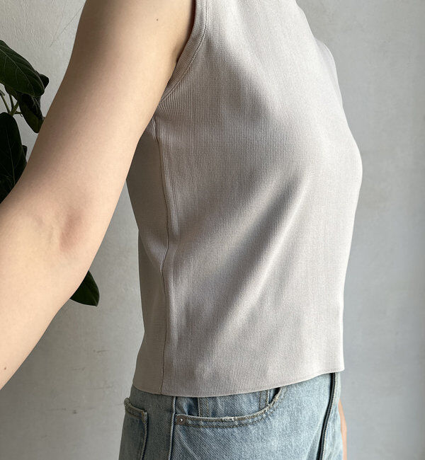  「【WEB限定】ニットタンク＋ジップカーデセット 」|カーディガン|