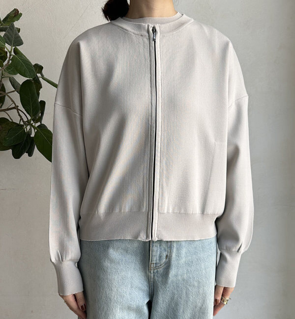  「【WEB限定】ニットタンク＋ジップカーデセット 」|カーディガン|