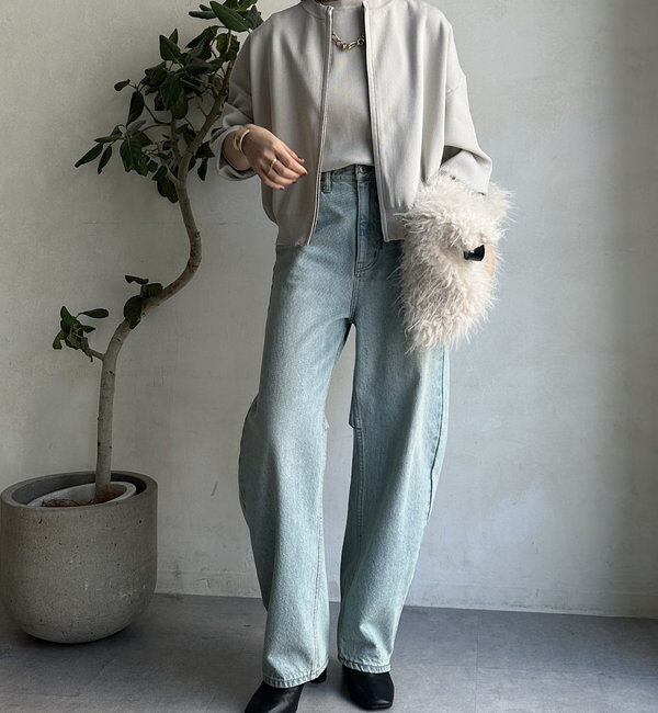  「【WEB限定】ニットタンク＋ジップカーデセット 」|カーディガン|