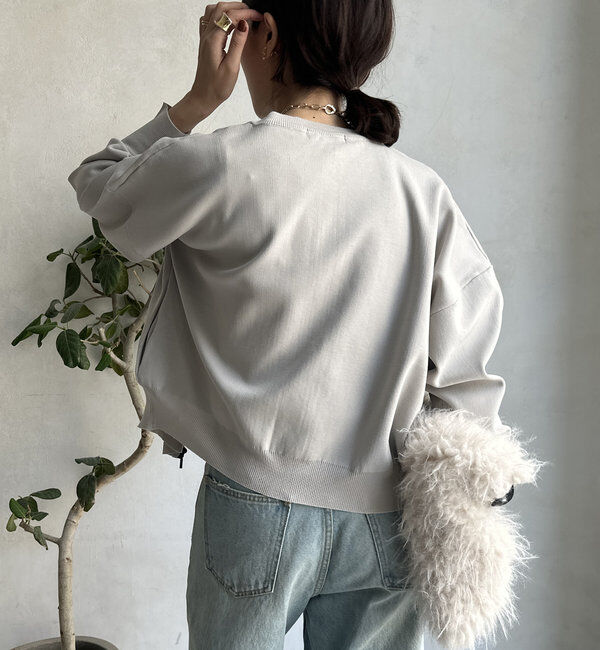  「【WEB限定】ニットタンク＋ジップカーデセット 」|カーディガン|