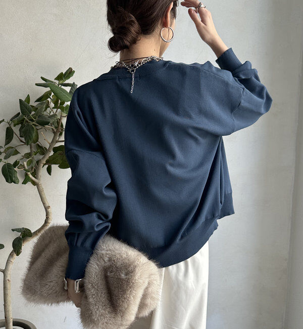  「【WEB限定】ニットタンク＋ジップカーデセット 」|カーディガン|