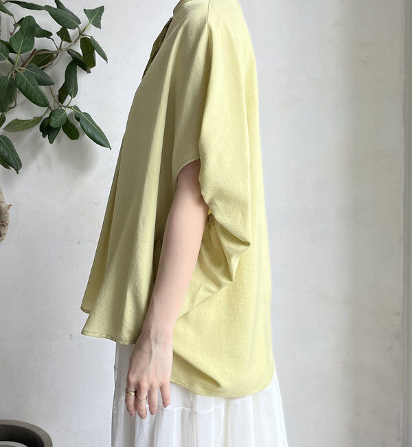  「【WEB限定】タンブラーブッチャー袖ギャザーシャツ」|シャツ・ブラウス|