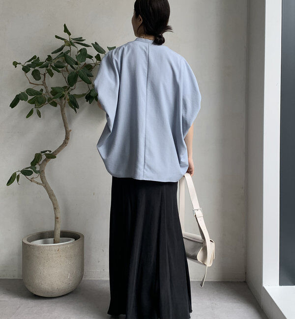  「【WEB限定】タンブラーブッチャー袖ギャザーシャツ」|シャツ・ブラウス|