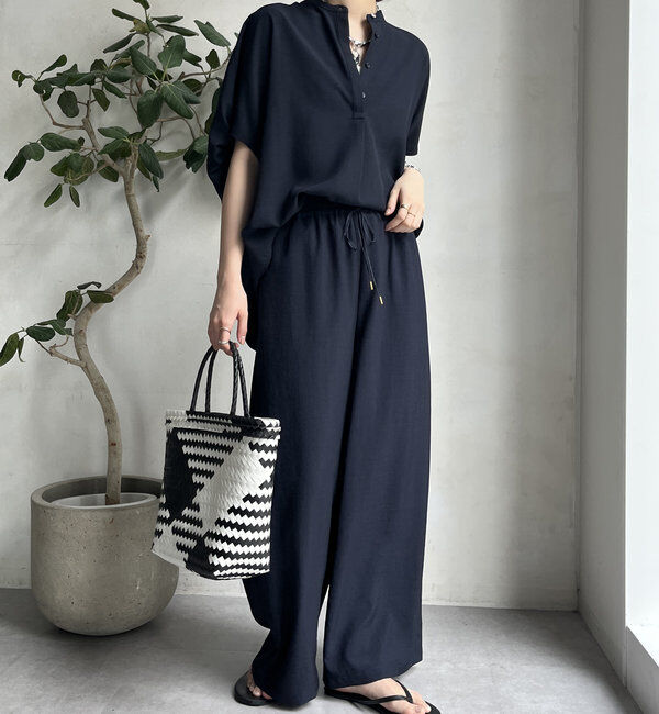  「【WEB限定】タンブラーブッチャー袖ギャザーシャツ」|シャツ・ブラウス|