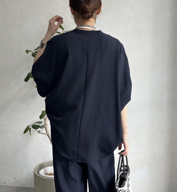  「【WEB限定】タンブラーブッチャー袖ギャザーシャツ」|シャツ・ブラウス|