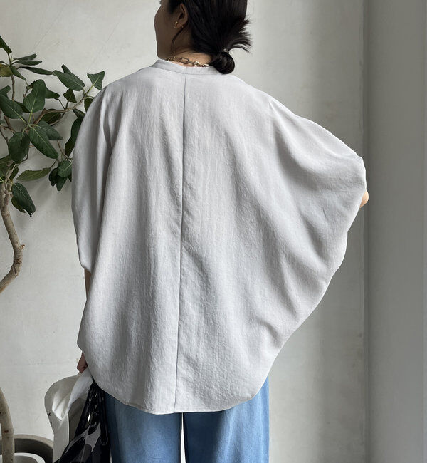  「【WEB限定】タンブラーブッチャー袖ギャザーシャツ」|シャツ・ブラウス|