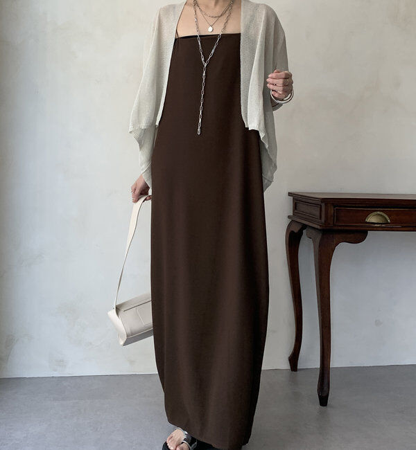  「【WEB限定】ストローヤーンボレロカーディガン」|カーディガン|