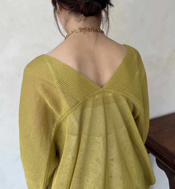  「【WEB限定】ストローヤーンボレロカーディガン」|カーディガン|