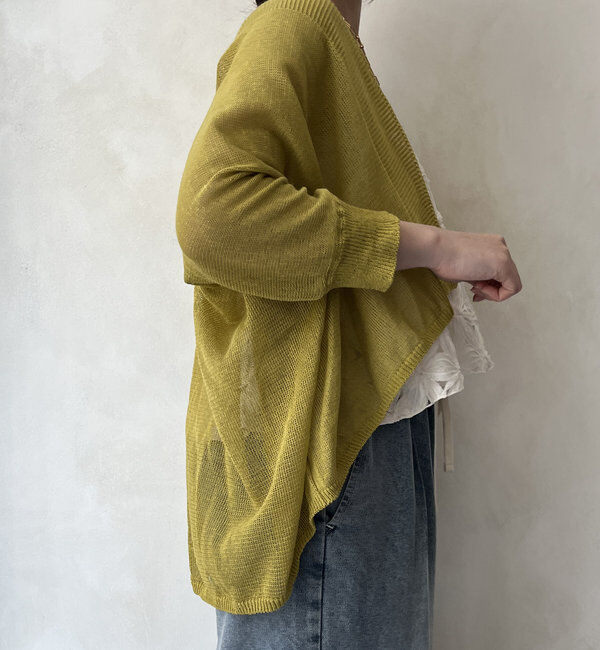  「【WEB限定】ストローヤーンボレロカーディガン」|カーディガン|