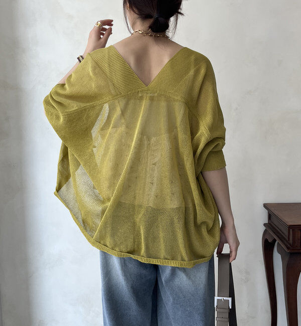  「【WEB限定】ストローヤーンボレロカーディガン」|カーディガン|