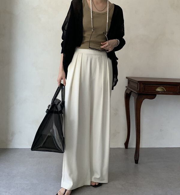  「【WEB限定】ストローヤーンボレロカーディガン」|カーディガン|