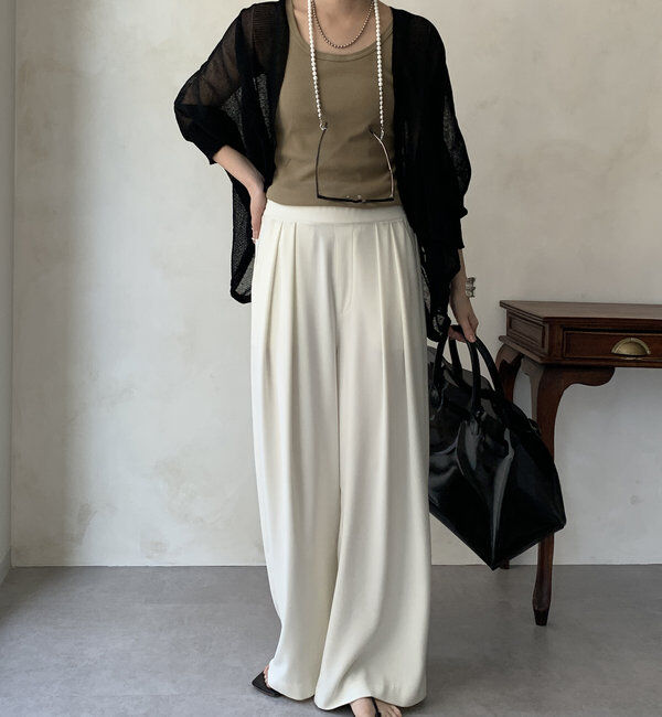  「【WEB限定】ストローヤーンボレロカーディガン」|カーディガン|