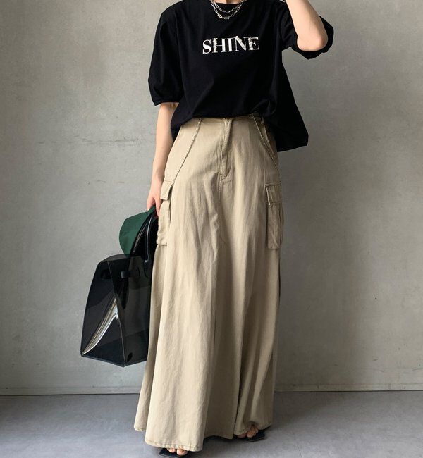  「【WEB限定】ライトドライ天竺ロゴTE」|Tシャツ・カットソー|