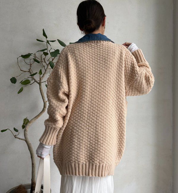  「【WEB限定】デニム切替ニットッジャケット」|カーディガン|