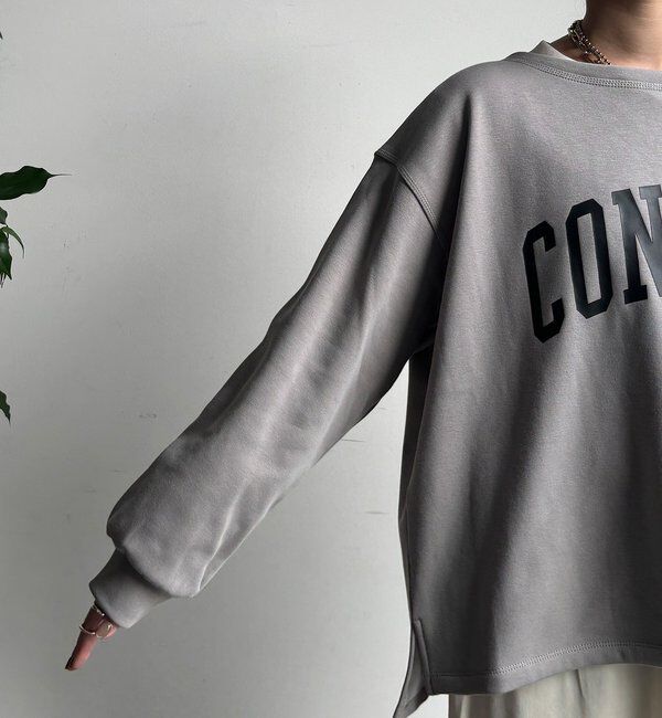  「前後ロゴプリント裏起毛プルオーバー」|Tシャツ・カットソー|