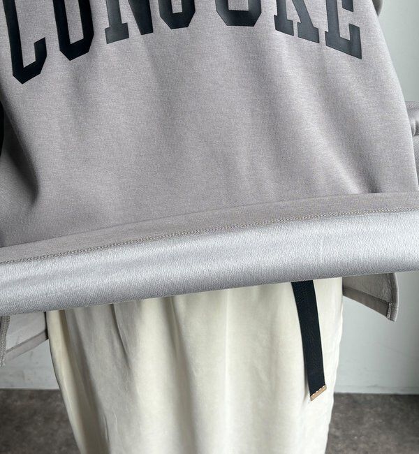  「前後ロゴプリント裏起毛プルオーバー」|Tシャツ・カットソー|