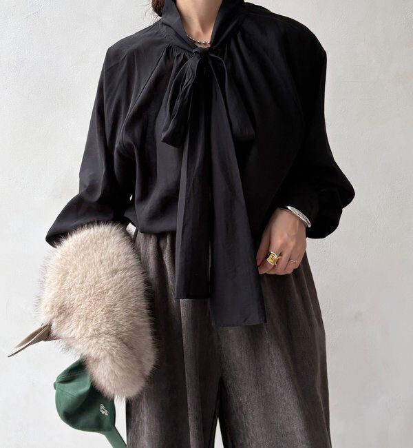  「棒タイ2WAYブラウス」|シャツ・ブラウス|